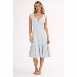 Delia’s Vintage 90s Light Icy Blue Midi Dress